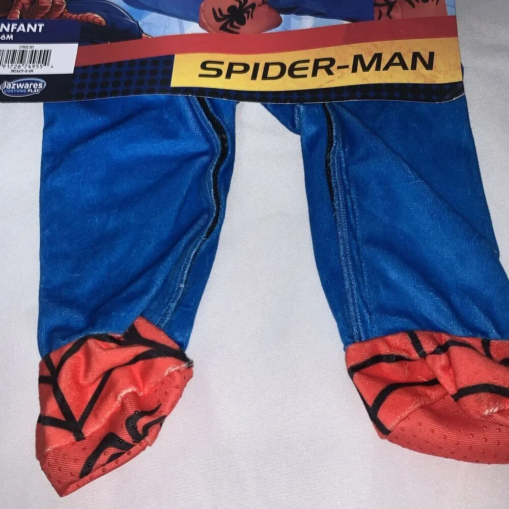 Jazwares Disney Junior Marvel NEW Spider-Man Costume Size 0-6 Months - Picture 3 of 6
